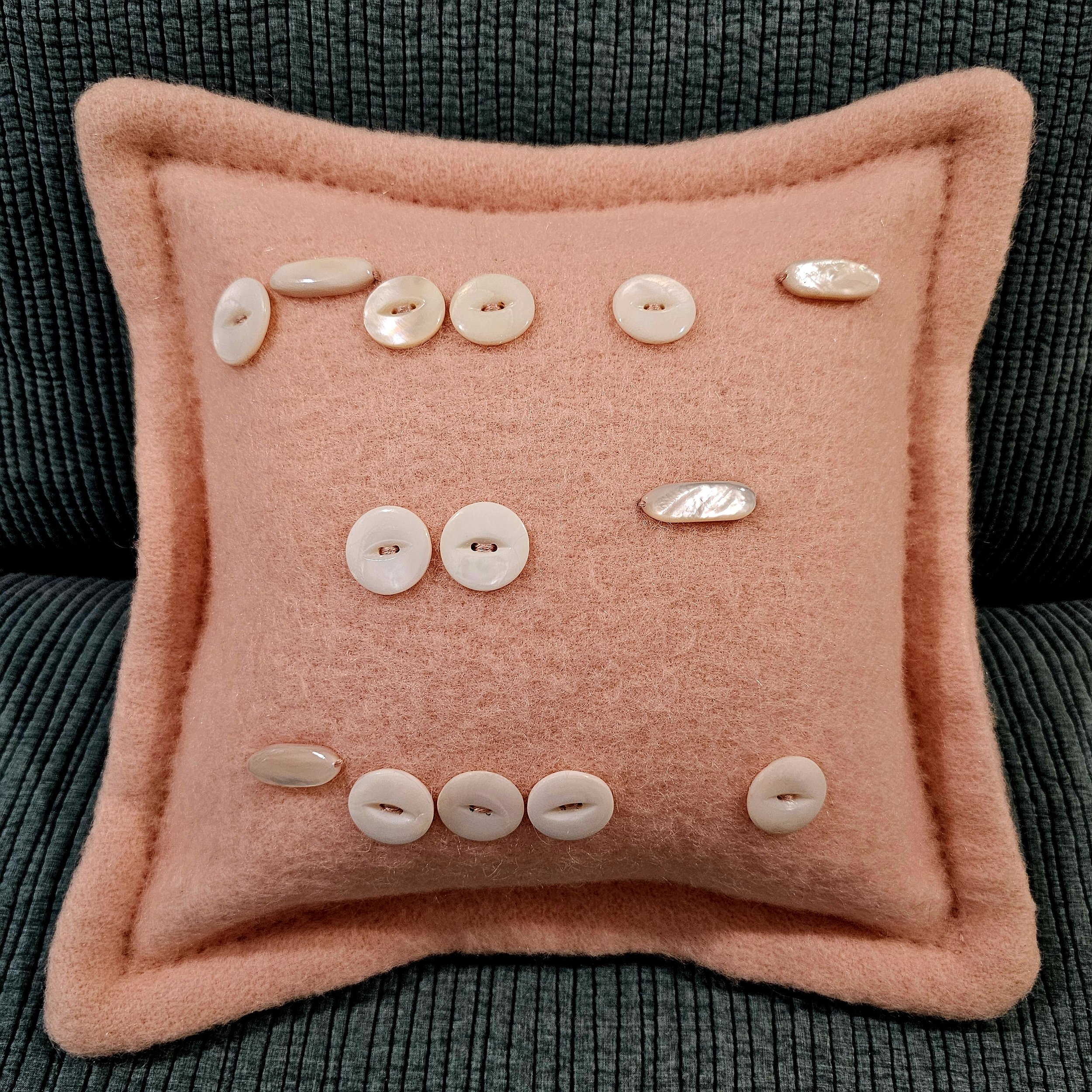Morse Code Pillow--Let It Be by Dawn-Starr Crowther
