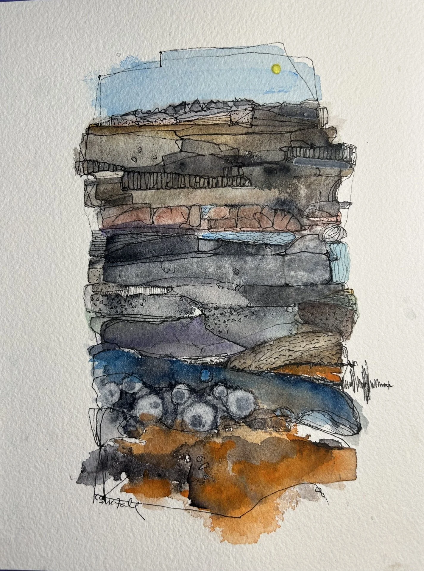 Kathleen McFall, Geo-Abstraction: Subduction, 20 miles below Smith Rock