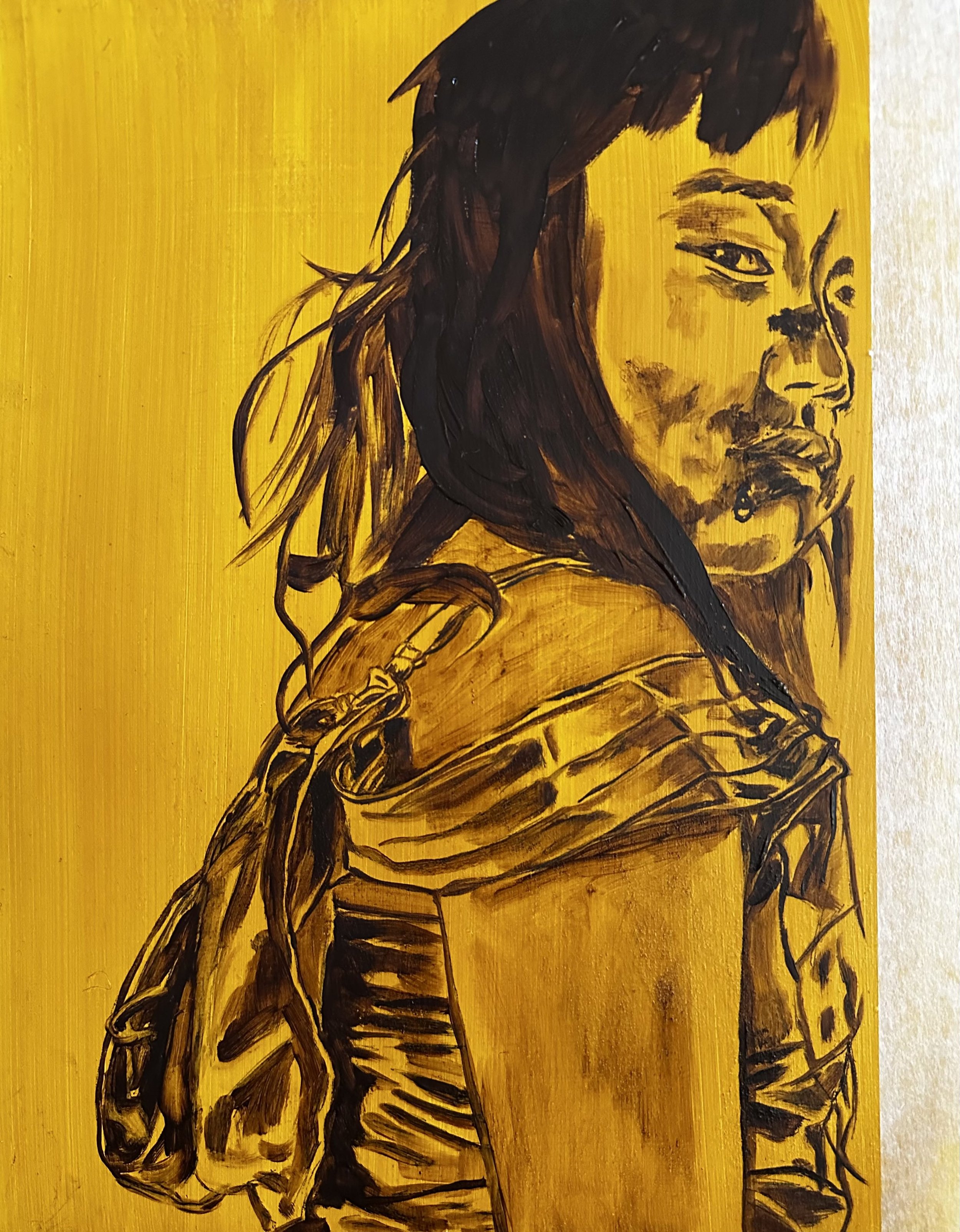 Kimber Shiroma, Girl in Gold Dress