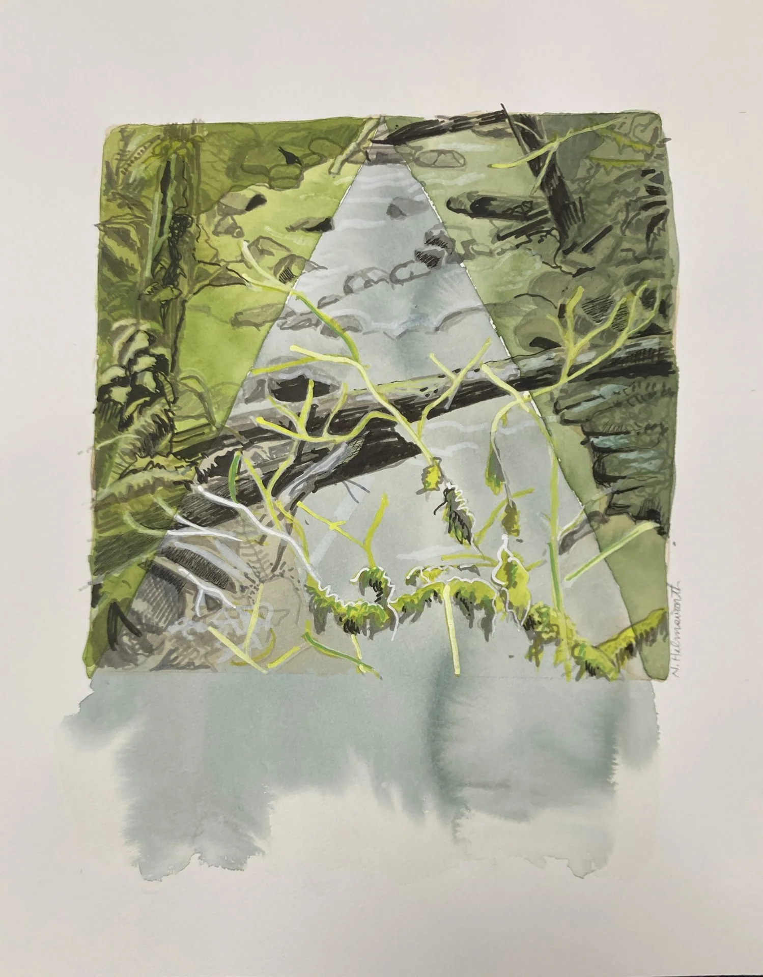 Nancy Helmsworth, Creek, perspective flow