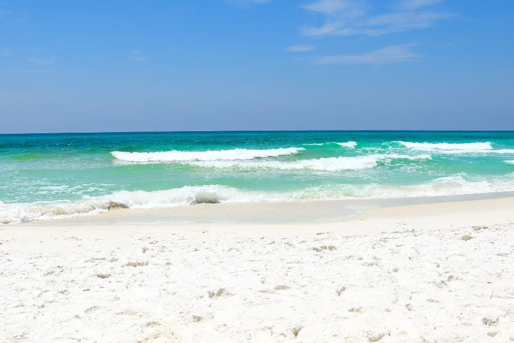 Emerald Coast beach during a sunny day
