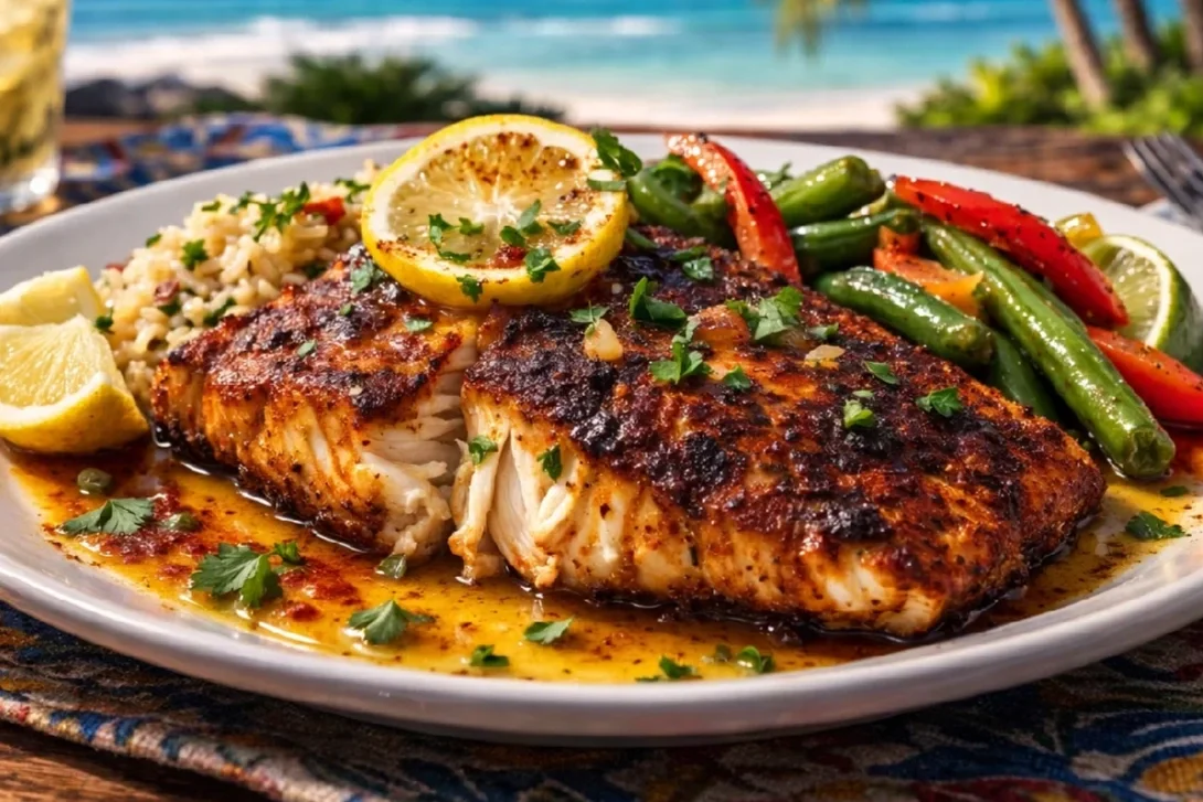Plate of Grouper fillets