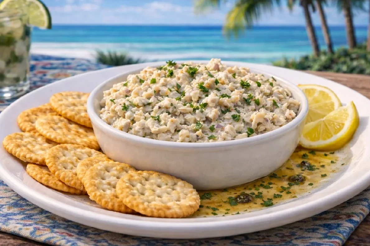 Bowl of smoked Gulf Bluefish dip
