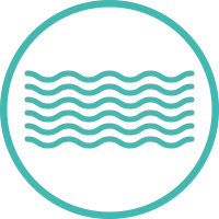 Icon of Gulf waves