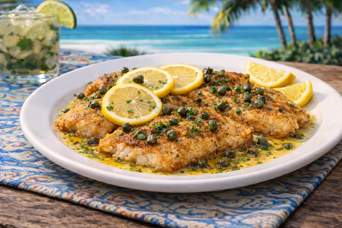 Plate of Sheepshead Piccata