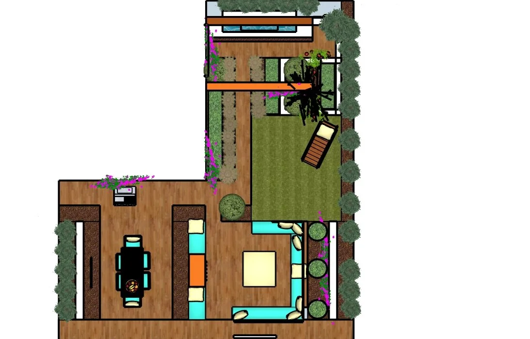 MID-CENTURY MODERN for L-Shaped Lot