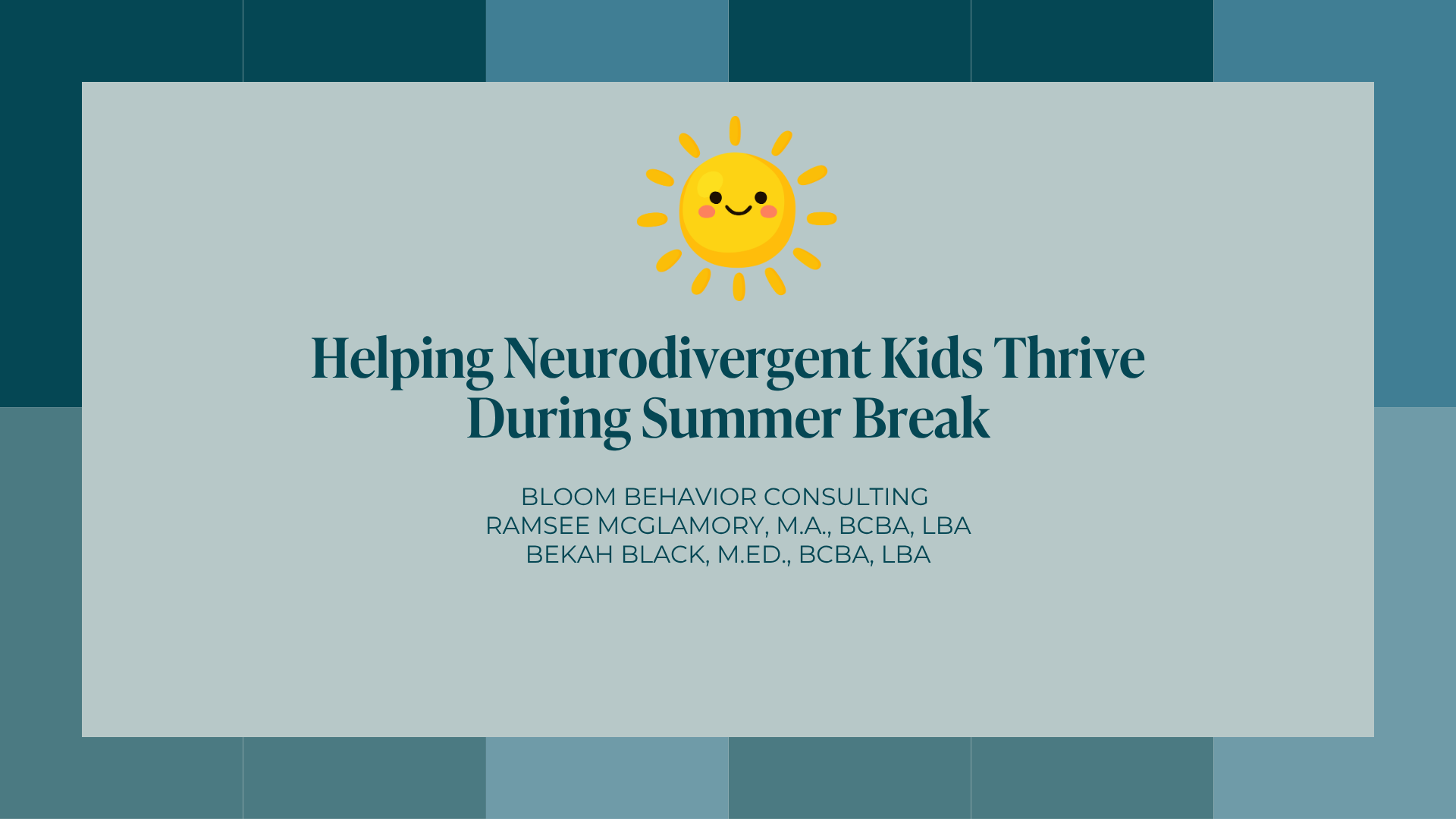 Helping Neurodivergent Kids Thrive During Summer Break