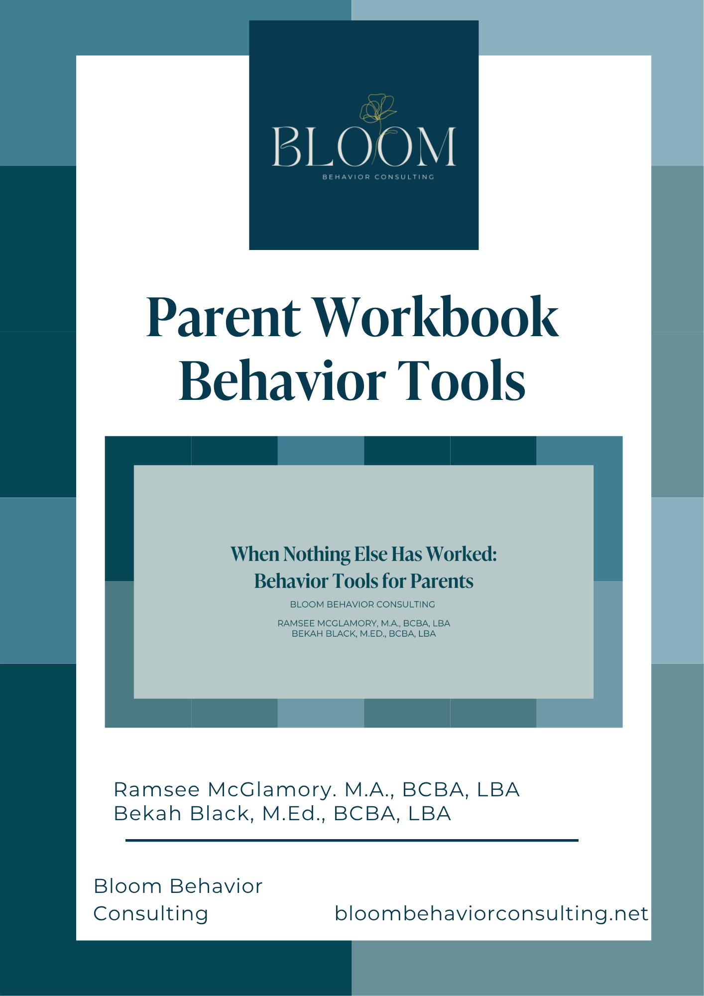 Behavior Tools Training  Parent Workbook