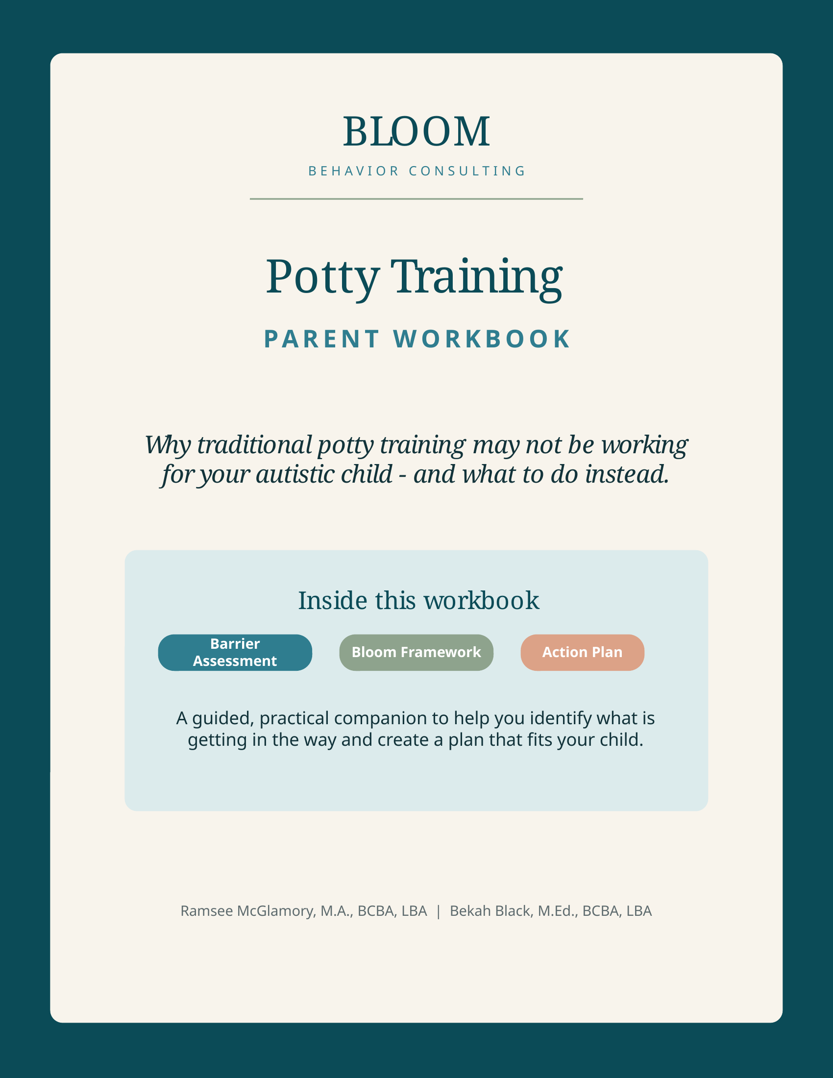 Potty Training Workbook 