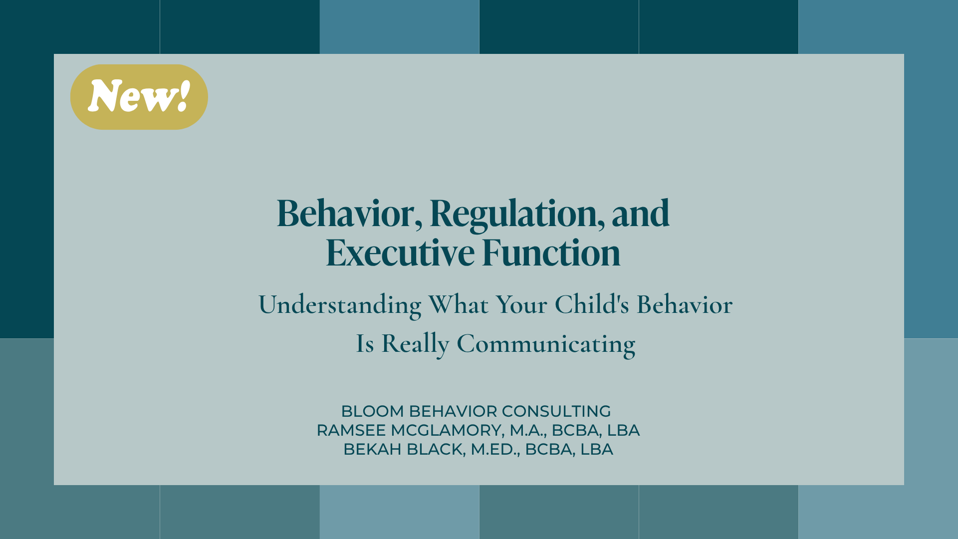 Behavior and Regulation
25 minutes