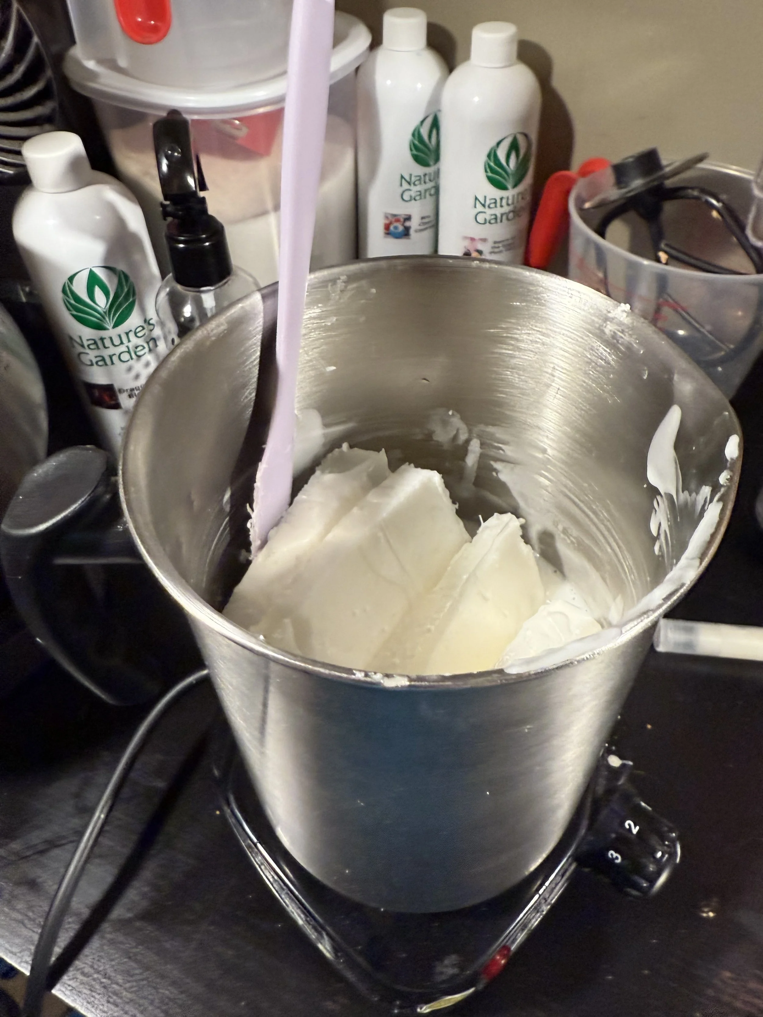 Making some more Goat's Milk Soap