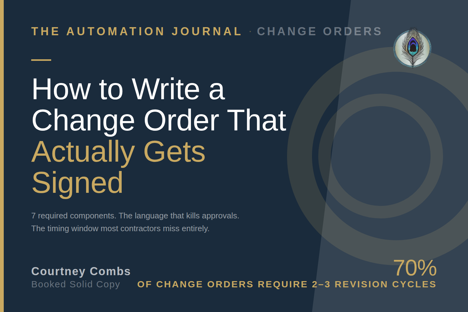 Change orders cost contractors thousands. Seven components every signed change order needs.