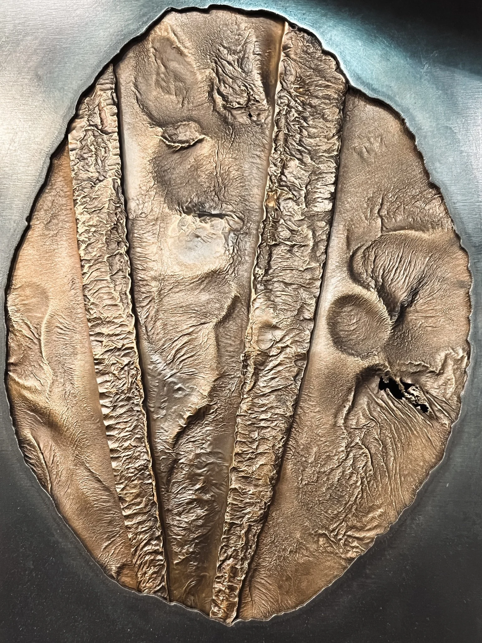 A custom bronze sculpture.