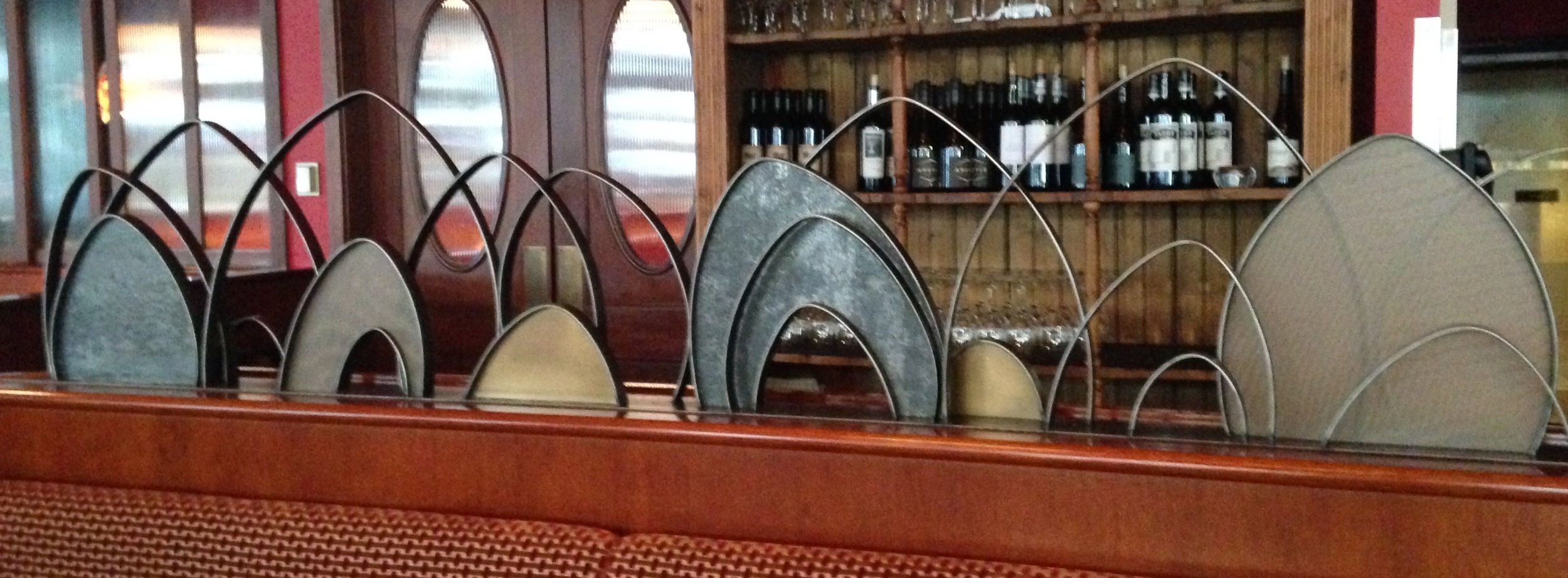 Custom metal dividers.