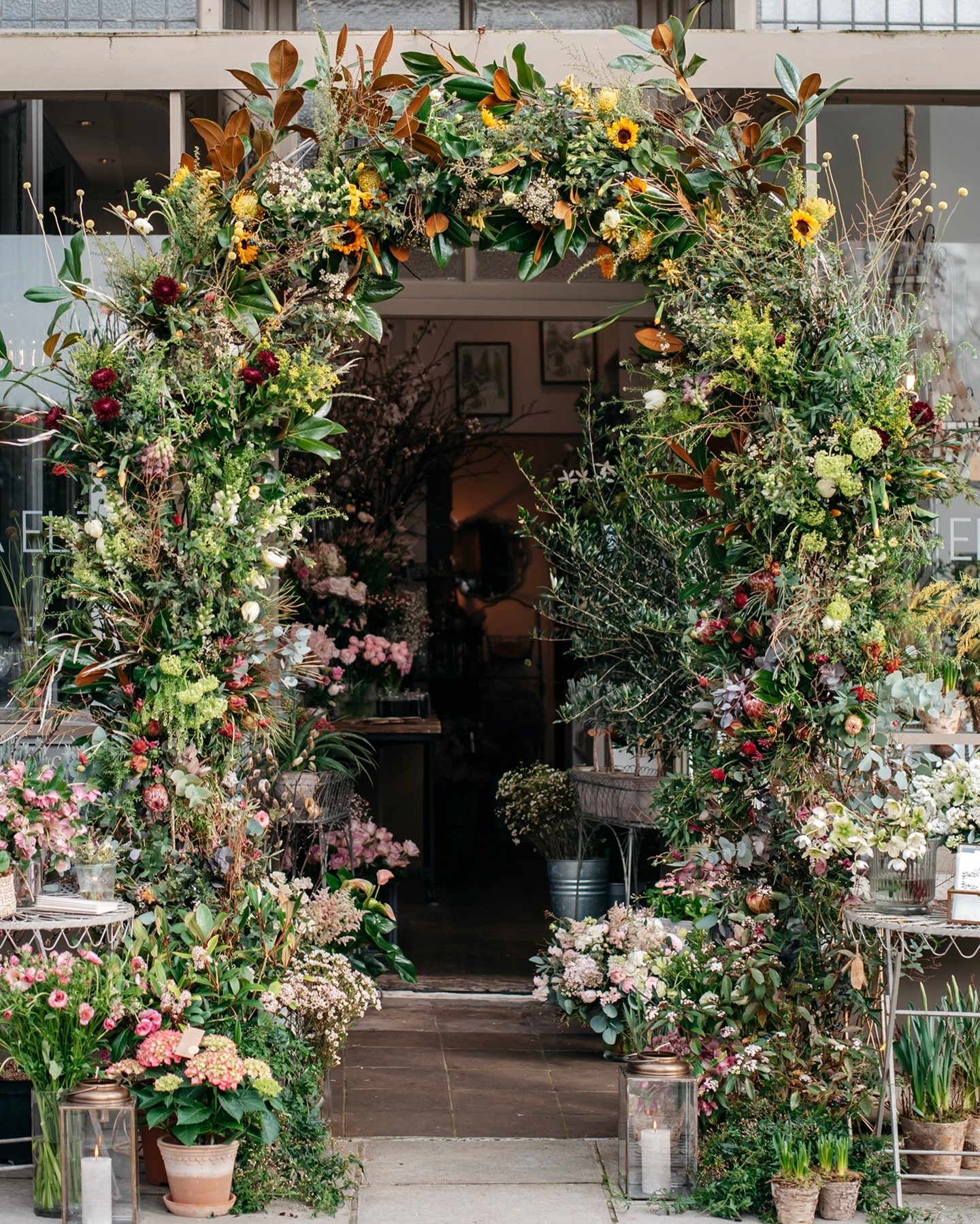 A flower arch, but make it feel like nature took over 🌿

Loose, wild, and full of movement
designed to feel like it&rsquo;s been growing there all along.

Soft textures, earthy tones, and layers of greens
welcoming you in, gently.