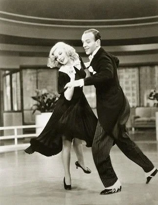 backwards and in high heels…