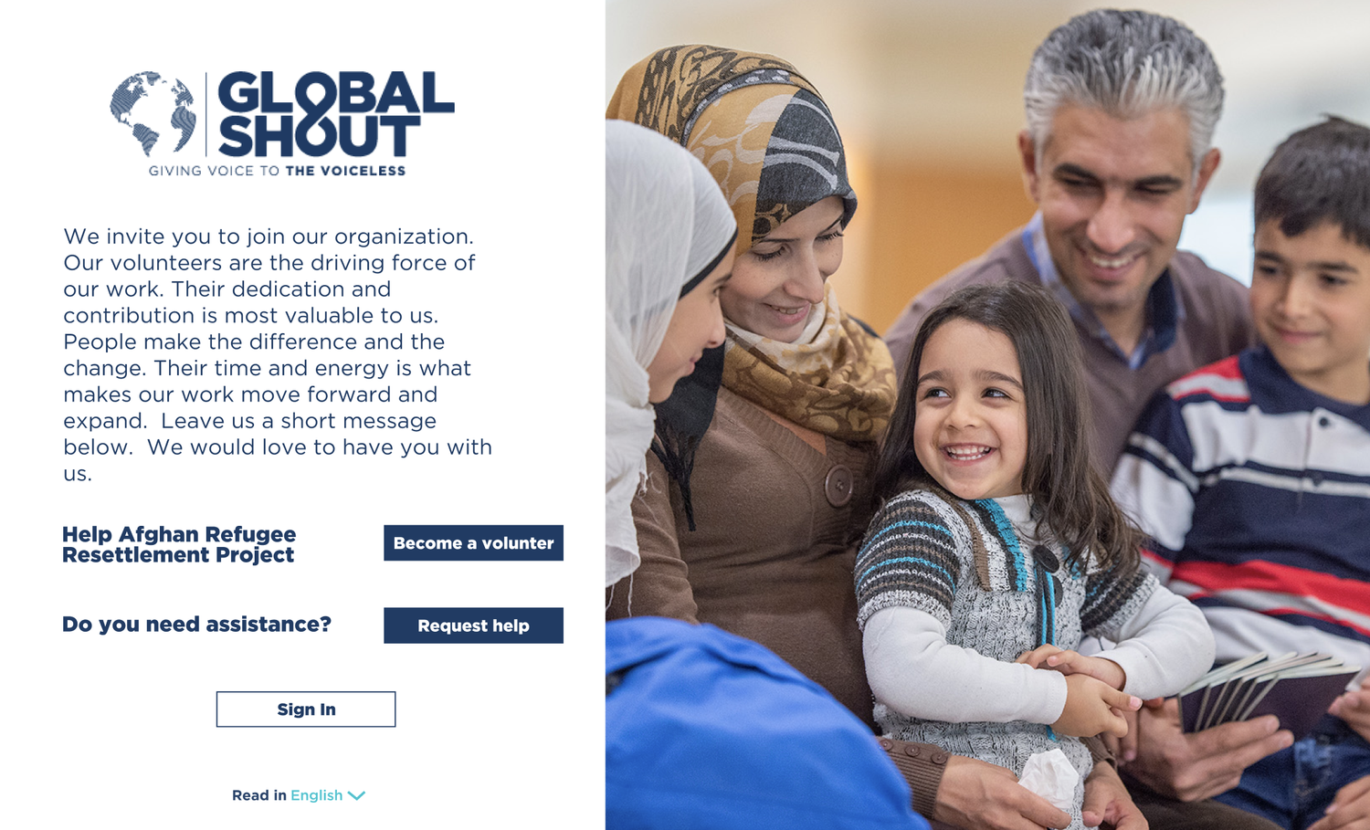 Mobile-first mockups of the Global Shout platform