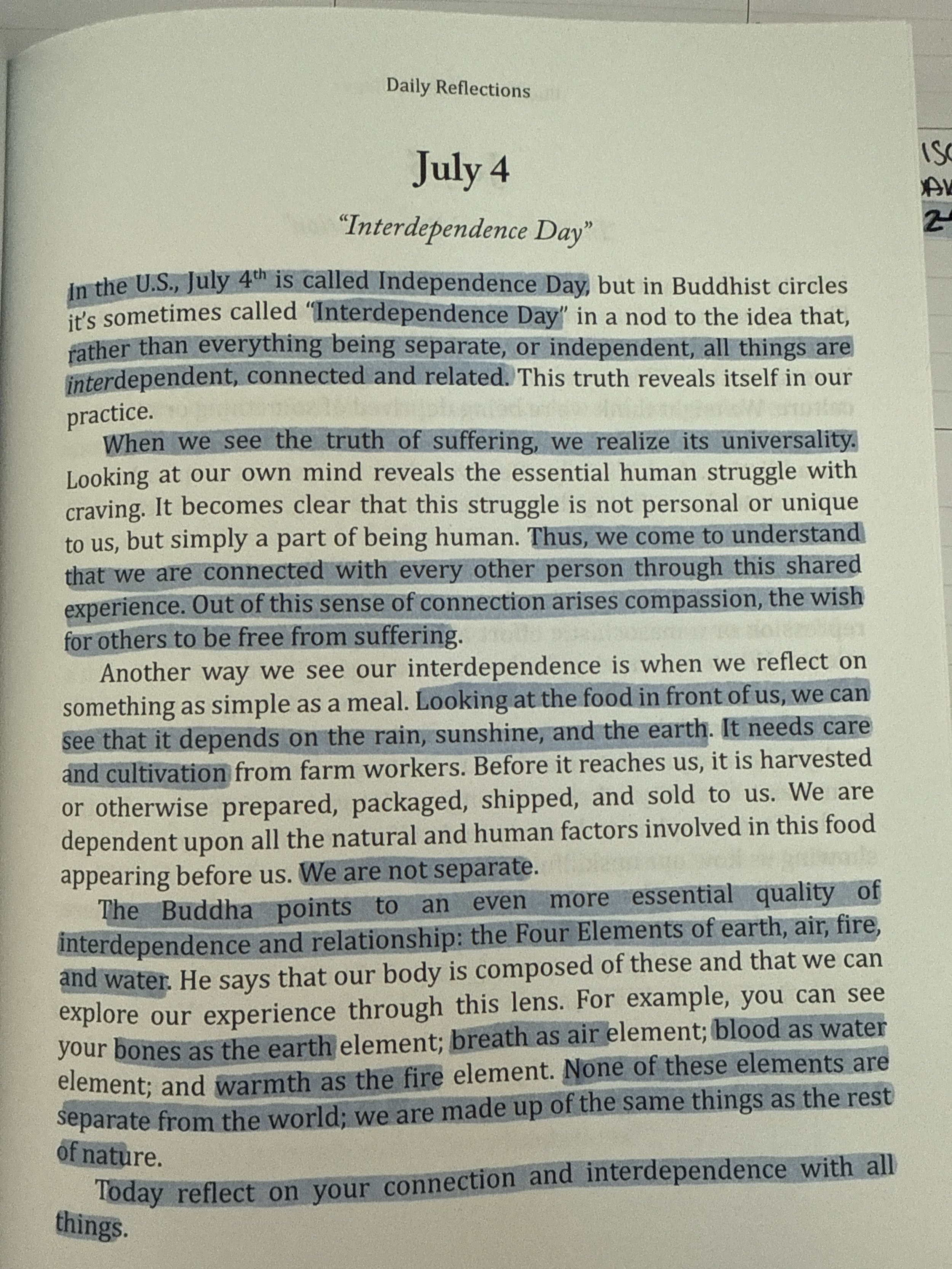 Interdependence vs. Independance: A Reflection on What’s Real on this Fourth of July.