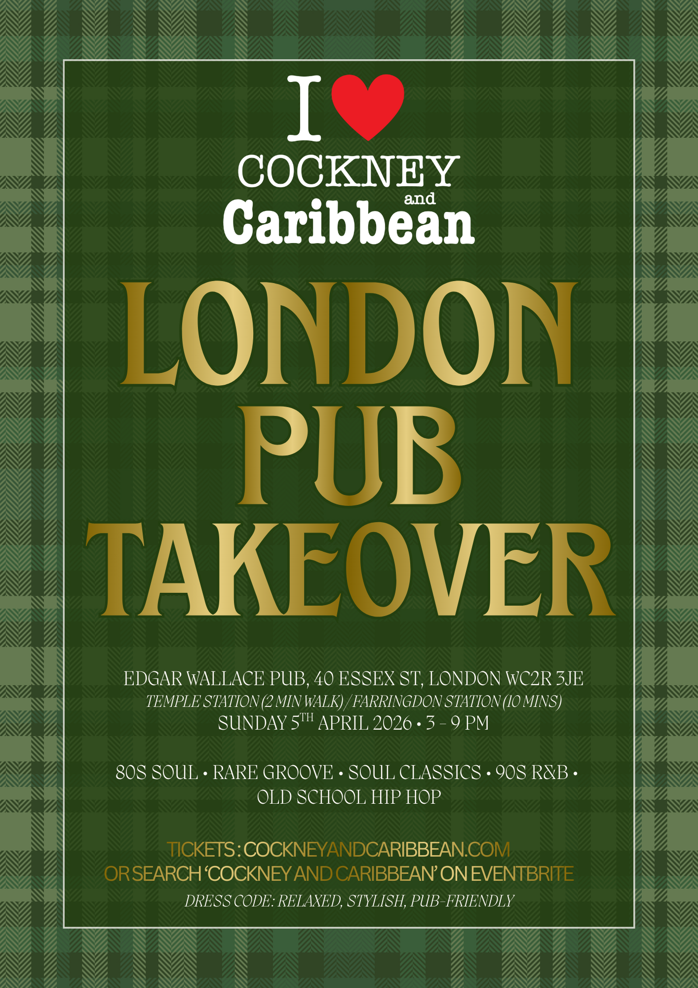 London Pub Takeover – Easter Bank Holiday Sunday
