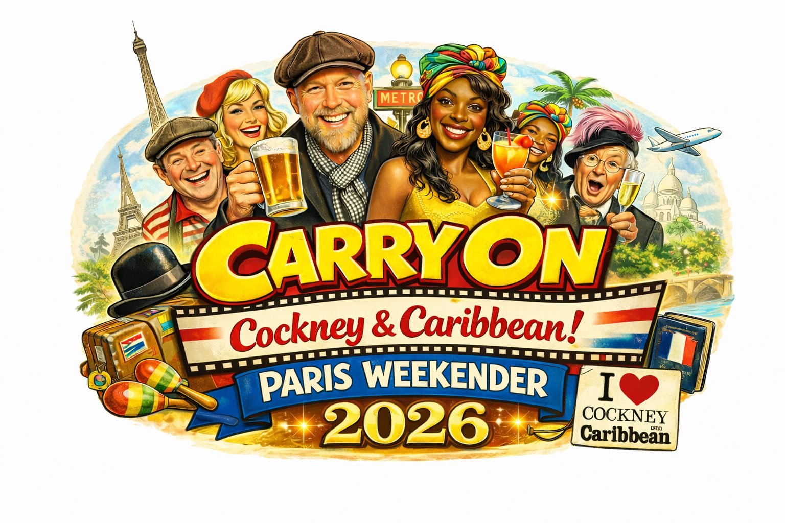 Carry On Cockney & Caribbean: Paris Weekender Pass