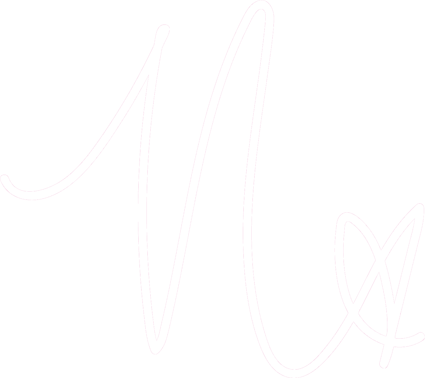 White cursive text on black background.