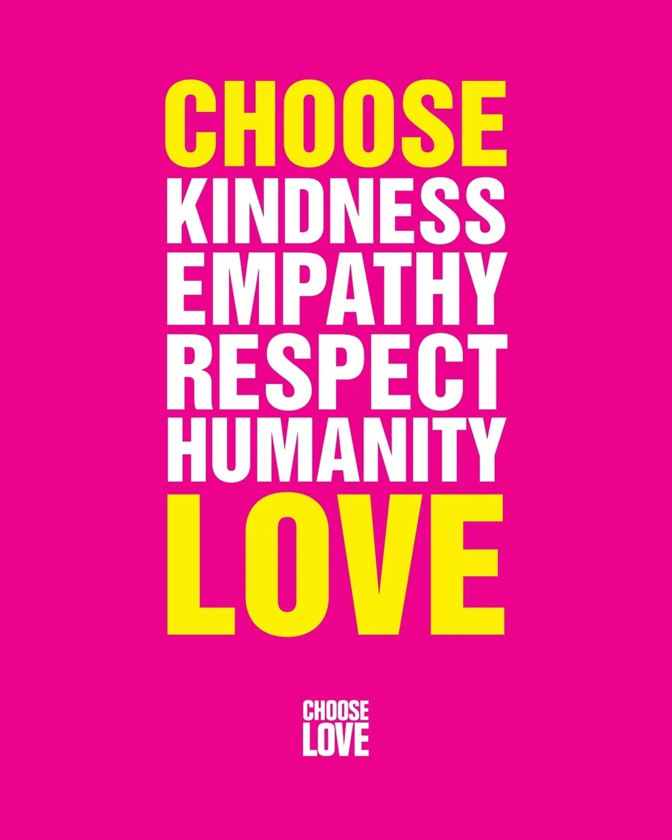 In a world where you can be anything, be kind 💛❤️

We are all human. 
We all deserve safety, joy and love. 

Stand with refugees. Choose Love.
@chooselove ❤️