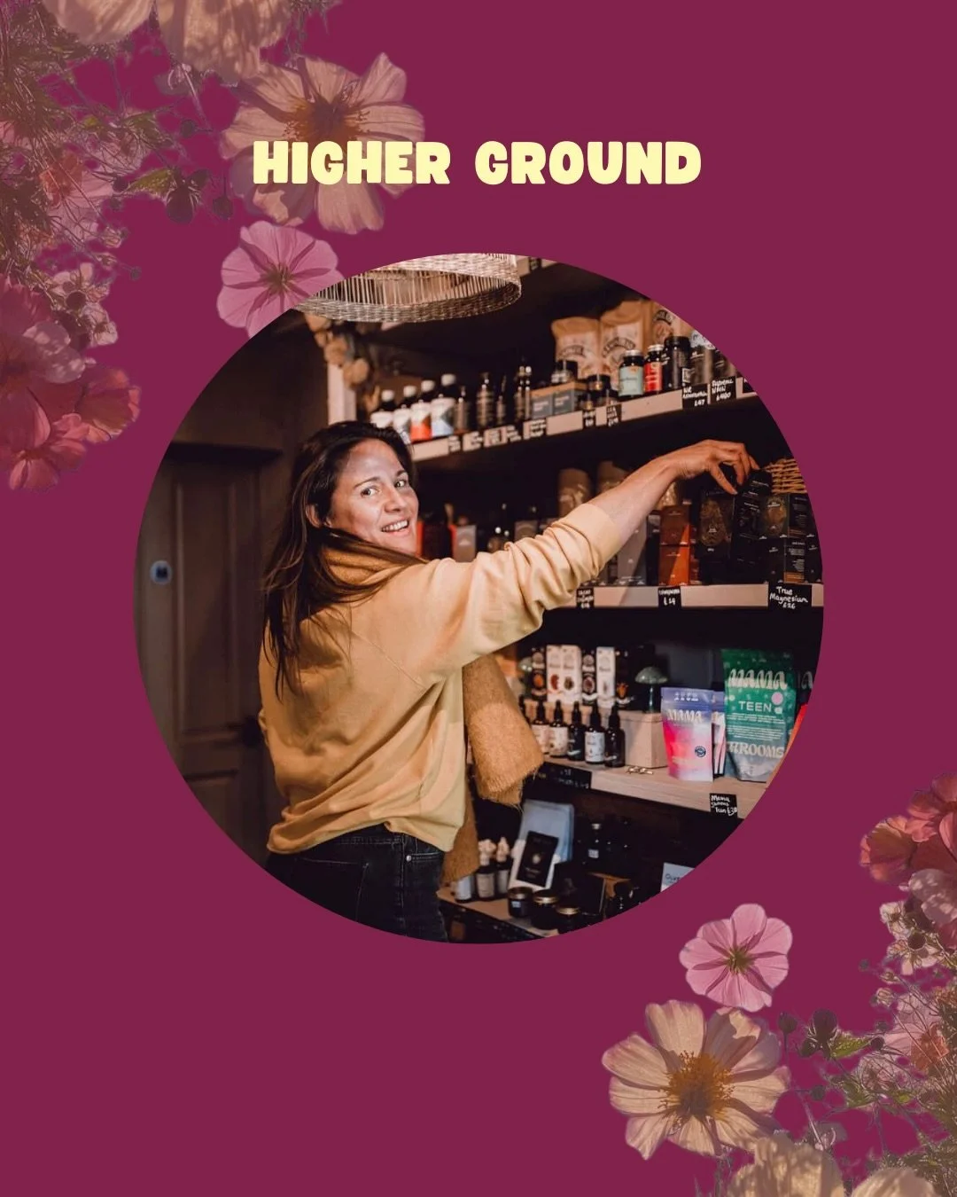 Higher Ground (@higher_ground_brighton) is a wellness-led caf&eacute; and community space rooted in connection, nourishment, and conscious living. Housed in an 18th century coal shed with a sun trap terrace in the centre of Brighton. Designed as a pl
