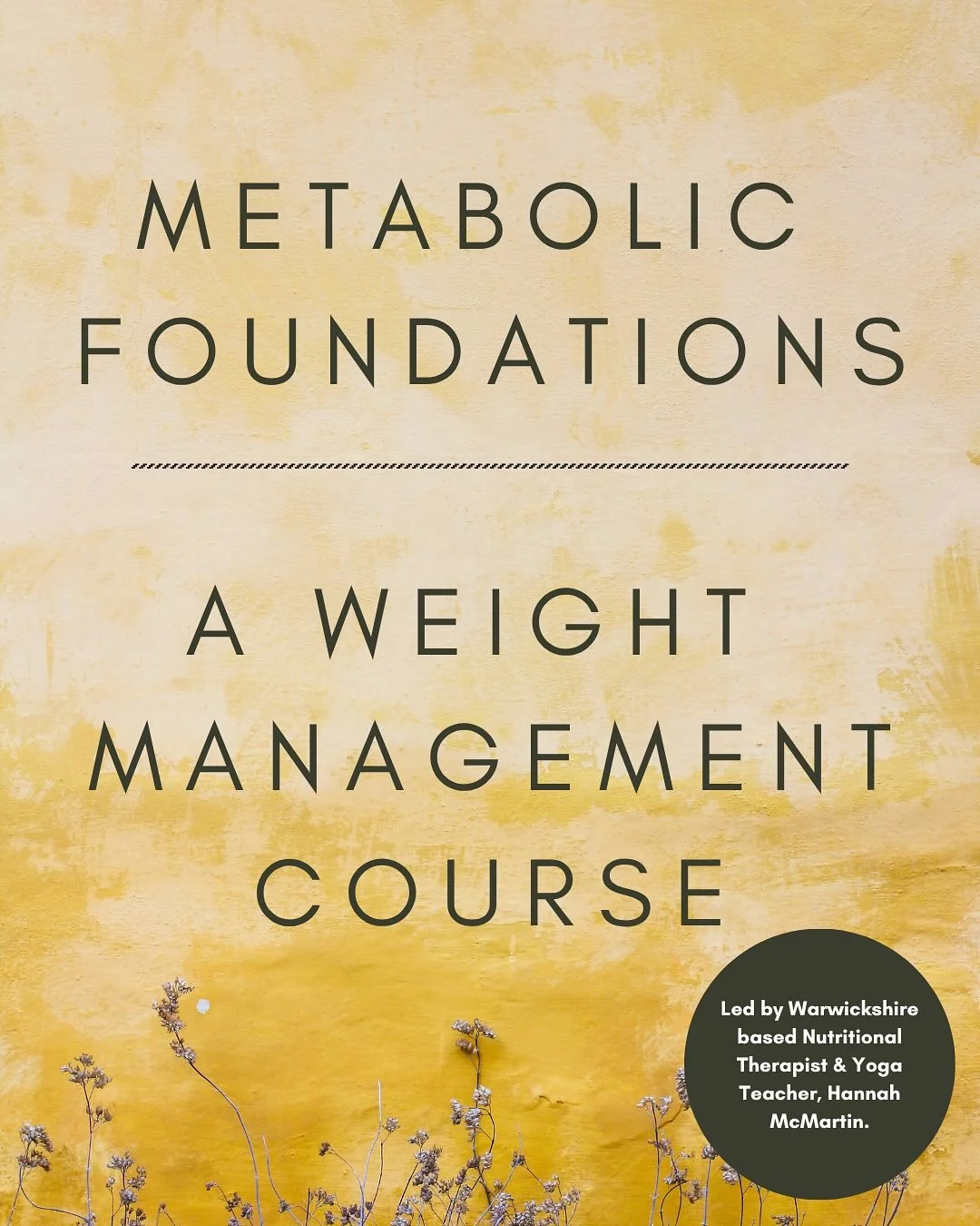 Excited to share this new weight management course, starting in January 2026!! 

After multiple conversations with women who want to understand more about how to support their weight in a healthy way (especially during menopause), I&rsquo;ve designed