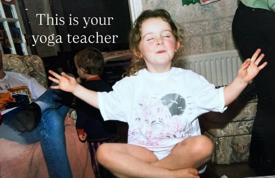I don&rsquo;t often jump on trends, but I feel like I can&rsquo;t not with this photo 😅

Here&rsquo;s little me, enjoying a mindful moment at my grandma&rsquo;s in amongst the chaos 🤍

I can&rsquo;t really remember anyone practicing yoga/meditation