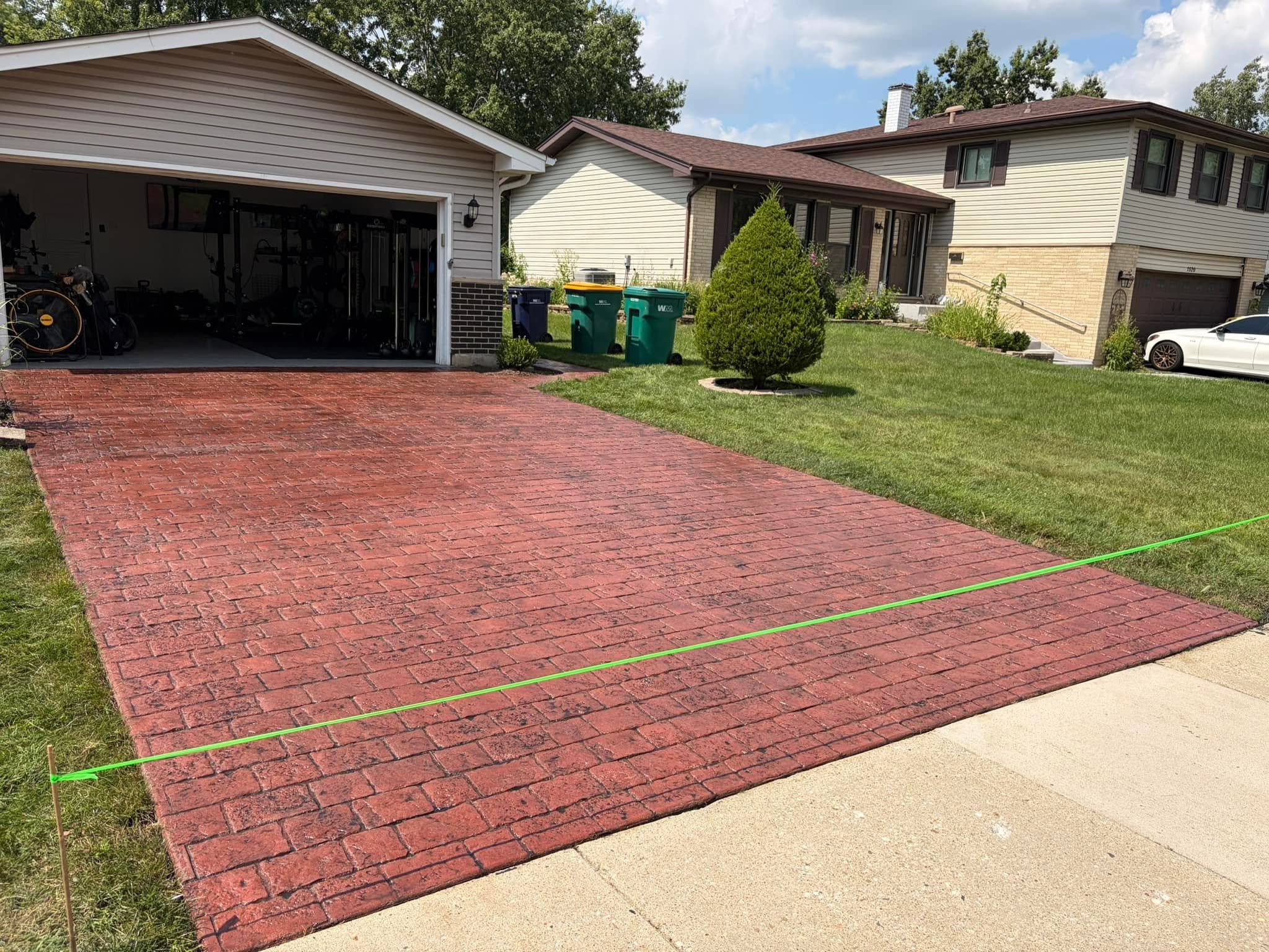 stamped concrete. stamped concrete revival. stamped concrete coloring. stamped concrete restoration. stamped concrete repair. color enhanced concrete. pressure wash. concrete sealer. concrete sealing. Stamped concrete sealing.