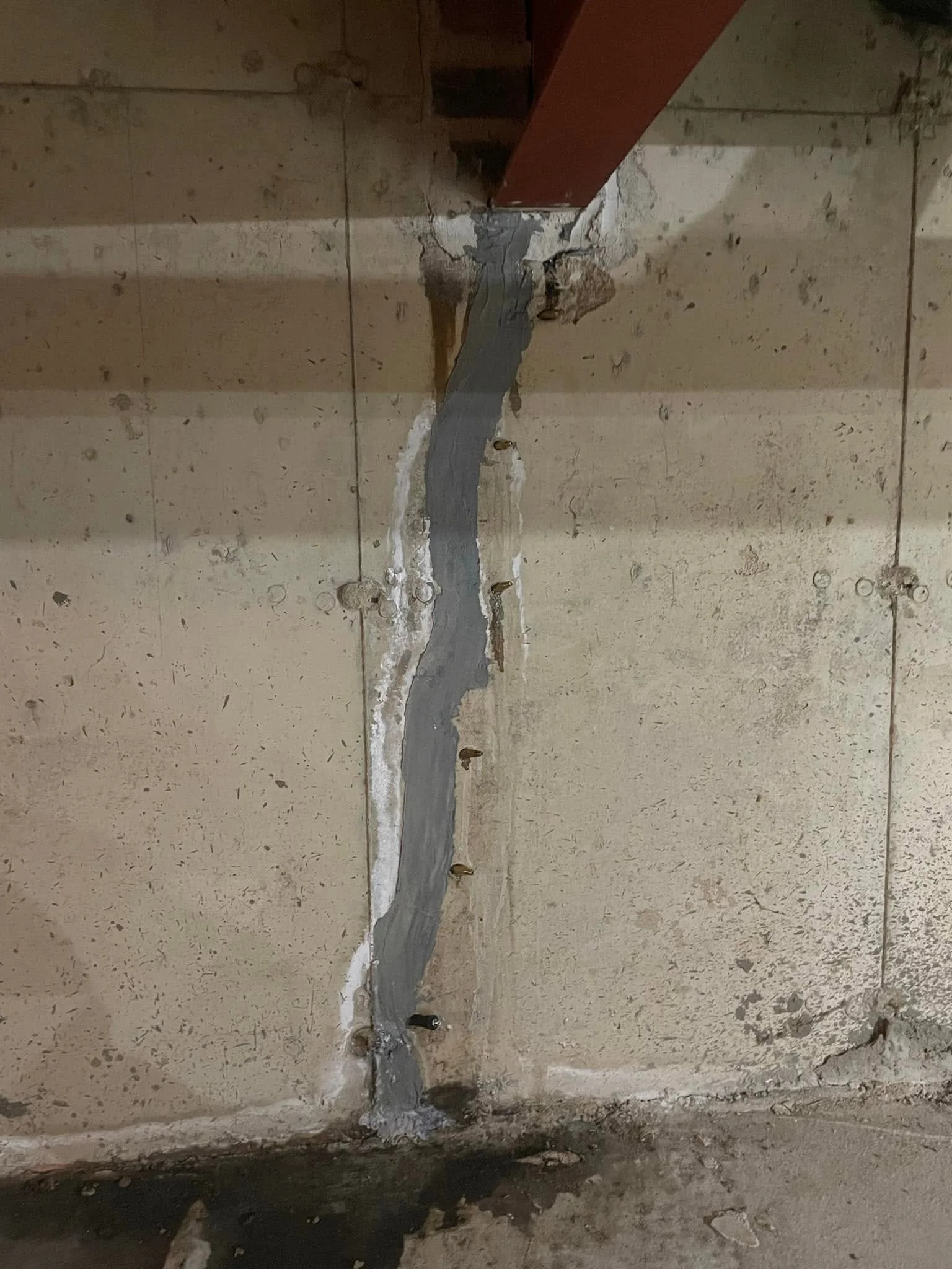 foundation crack leak. foundation crack injection. high pressure injection. leak in basement. water leak in basement. wet basement. crack in concrete. cracked foundation wall. water issues. foundation repair