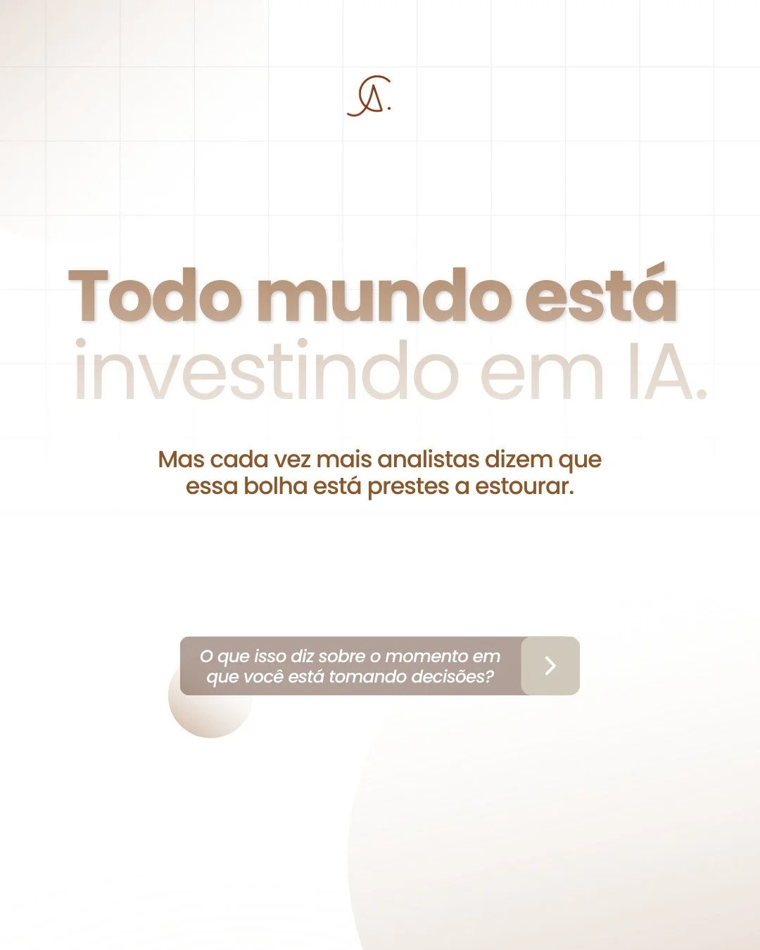 Para a lideran&ccedil;a , a pergunta a se refletir &eacute;: onde, de fato, a IA est&aacute; gerando retorno na sua opera&ccedil;&atilde;o? E onde ela est&aacute; consumindo capital apenas por press&atilde;o de narrativa?

Essa distin&ccedil;&atilde;