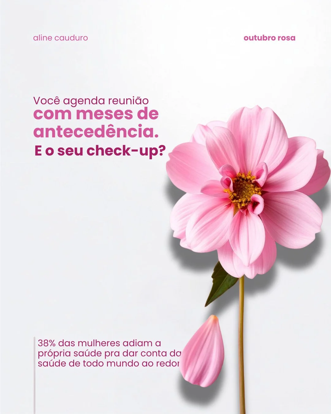 Enquanto lidero, tamb&eacute;m cuido. Do time, dos resultados, das rela&ccedil;&otilde;es com clientes. Da minha pr&oacute;pria sa&uacute;de, nem sempre.

Na rotina de quem lidera, &eacute; f&aacute;cil colocar consultas, exames e at&eacute; sinais d