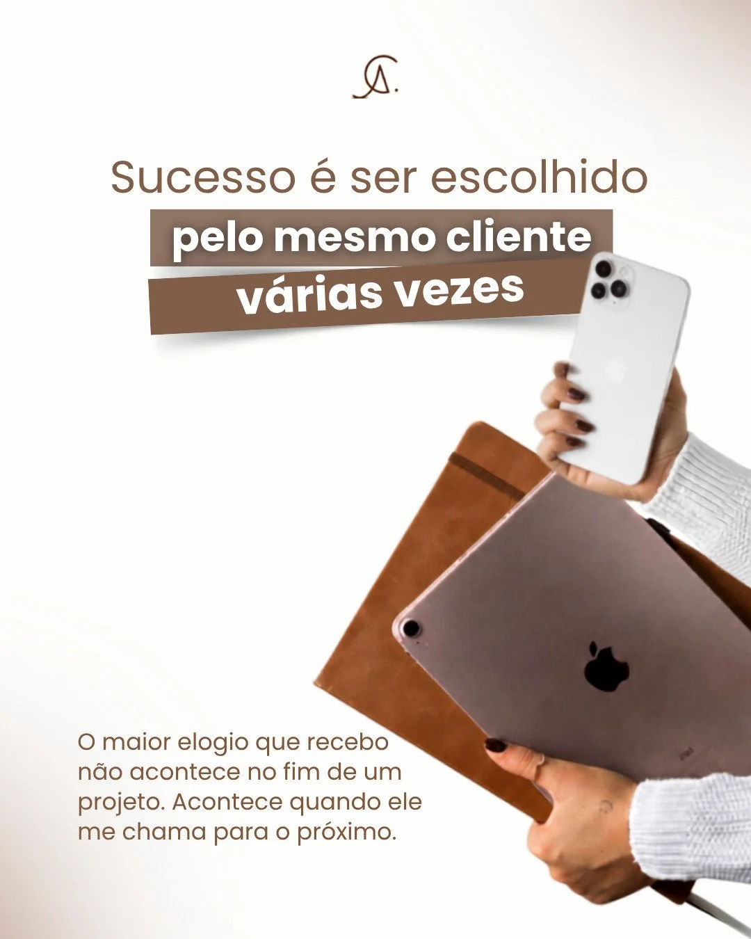 Entregar bem garante um projeto de sucesso. Ser chamado de novo garante confian&ccedil;a que j&aacute; n&atilde;o precisa ser reconquistada.

Tenho clientes que me procuraram pra resolver uma frente e voltaram pra outra, depois pra mais uma. Isso pes