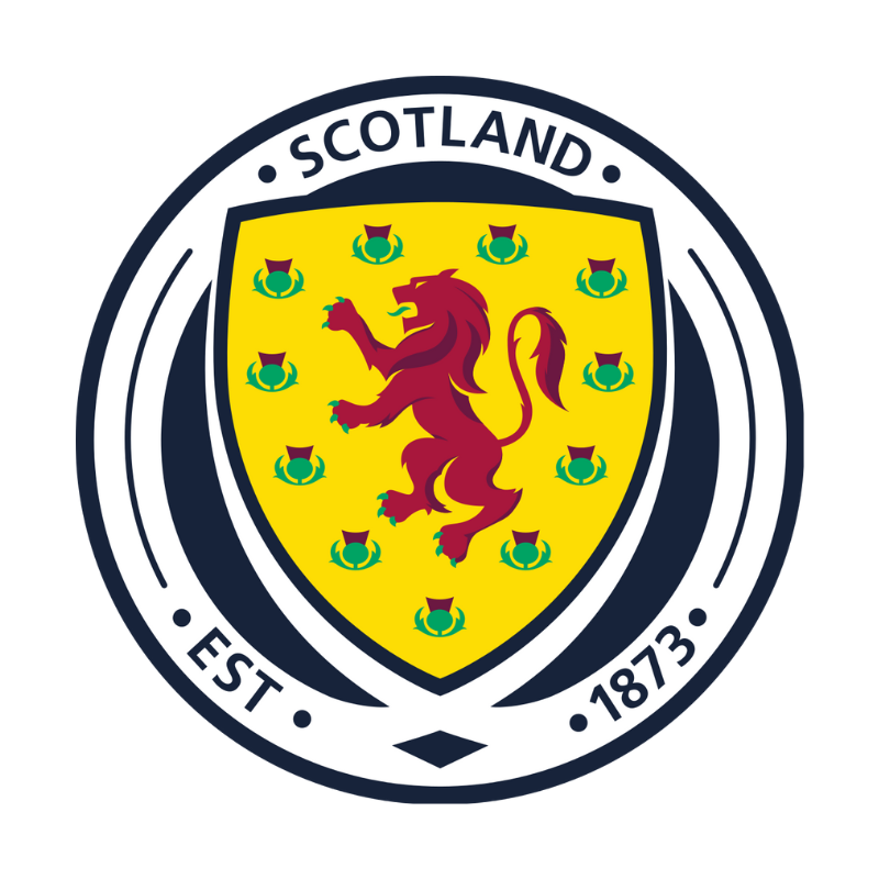 Scottish Football Association logo with lion and thistles
