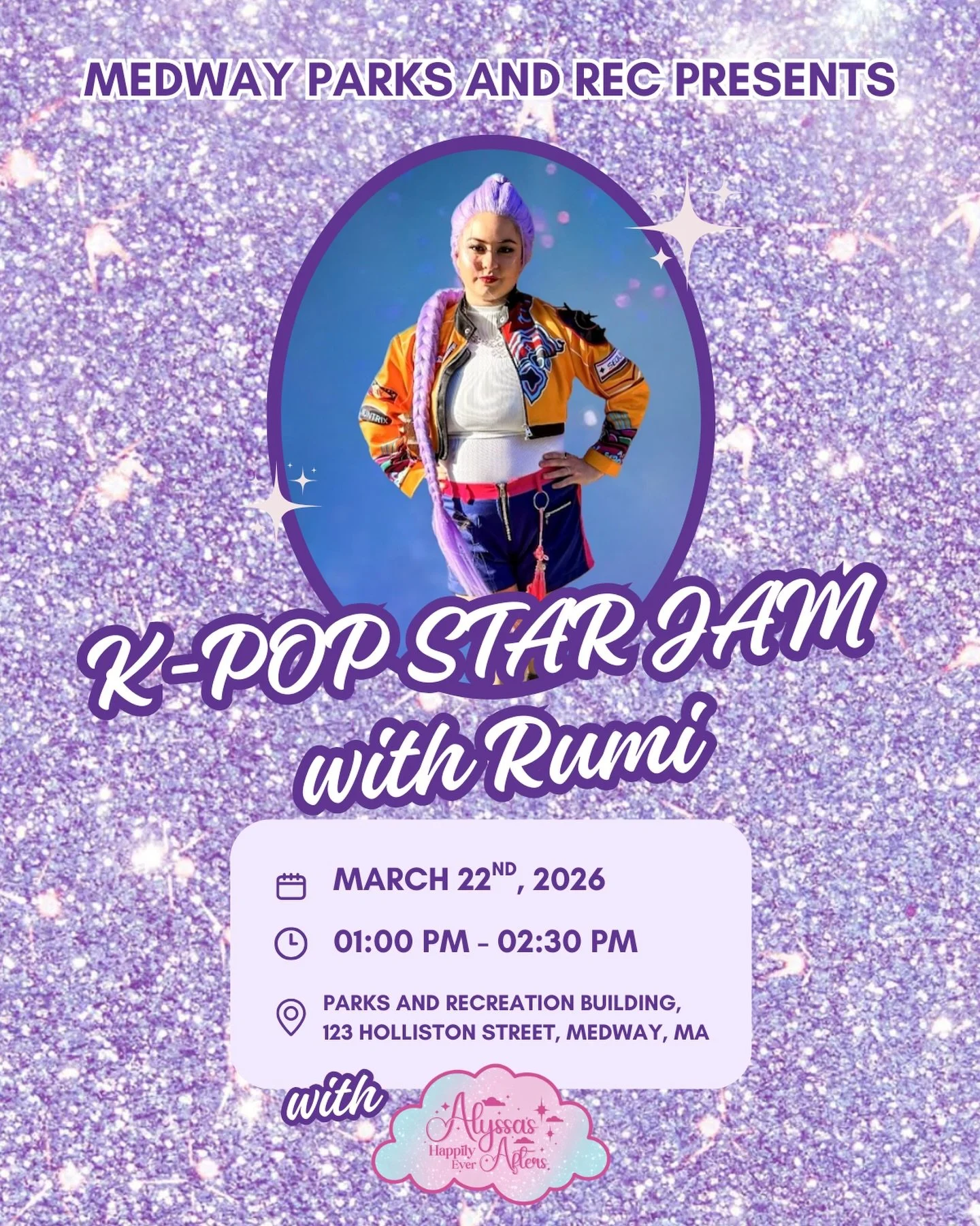 🎤✨ Calling all K pop fans! ✨🎤

Join special guest Rumi for a K pop dance party!! This interactive party brings the music and moves together for an unforgettable experience. Sing and dance to your favorite K Pop Demon Hunter Songs, meet and take pho