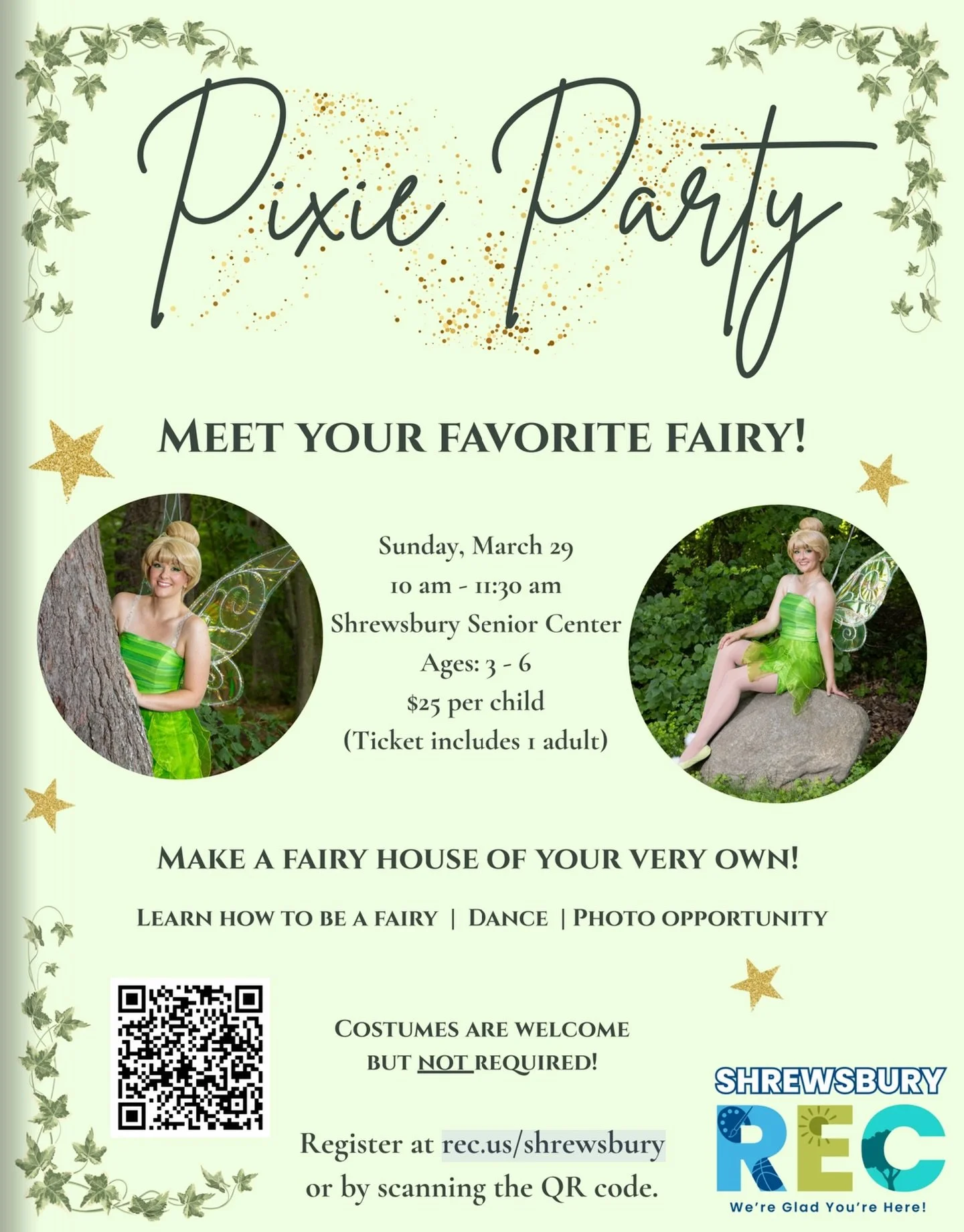 🧚&zwj;♀️✨Fly on over to our Pixie Party 🧚✨

A magical day awaits with everyone&rsquo;s favorite fairy fluttering in for a very special visit on March 29th 🧚&zwj;♀️

Everyone&rsquo;s favorite fairy will be fluttering in for a special visit to meet 