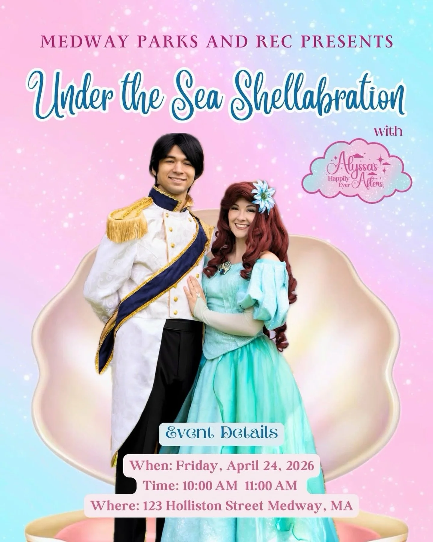 ✨ Calling all little mermaids and sailors! ✨

Get ready to dive into a world of enchantment at our Under the Sea Shellabration! 🐚🌊 

Join the Mermaid Princess and Sailor Prince for a MERMAZING morning filled with crafts, story, and course a sing-al