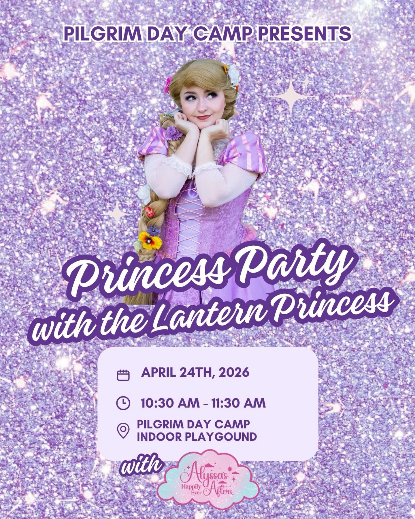✨ Looking for the BEST DAY EVER? ✨

Join the Lantern Princess for a Princess party @pilgrimdaycampofficial !! This interactive party brings the music and moves together for an unforgettable experience. Sing and dance to your favorite Songs, meet and 