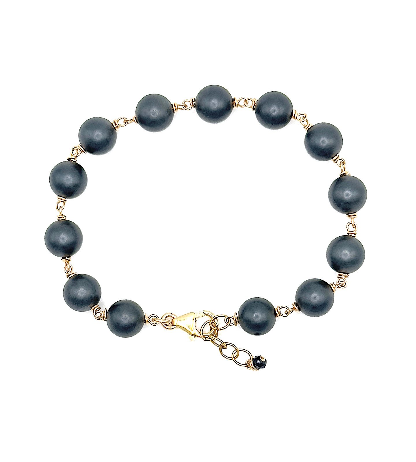 Buffed Hematite Bracelet