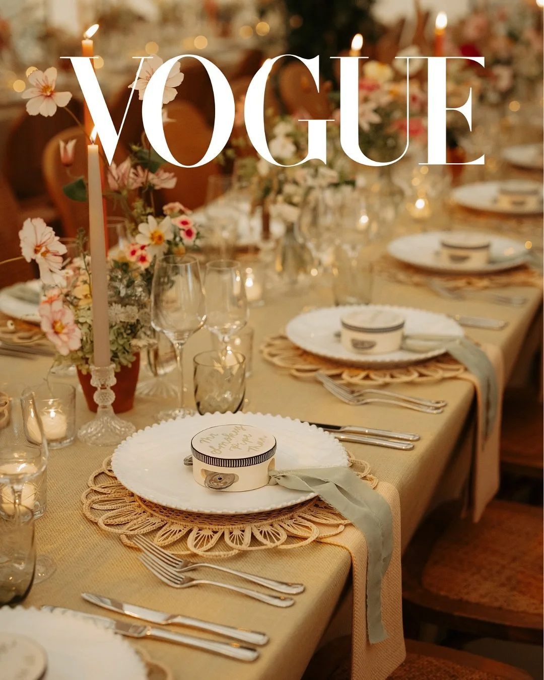 The most unexpected and gorgeous surprise to wake up to this morning with our second feature on @vogueweddings @britishvogue ✨
~
Honour &amp; Charlie gave me the honour of creating their tambourines for their gorgeous wedding at the family home. Tamb
