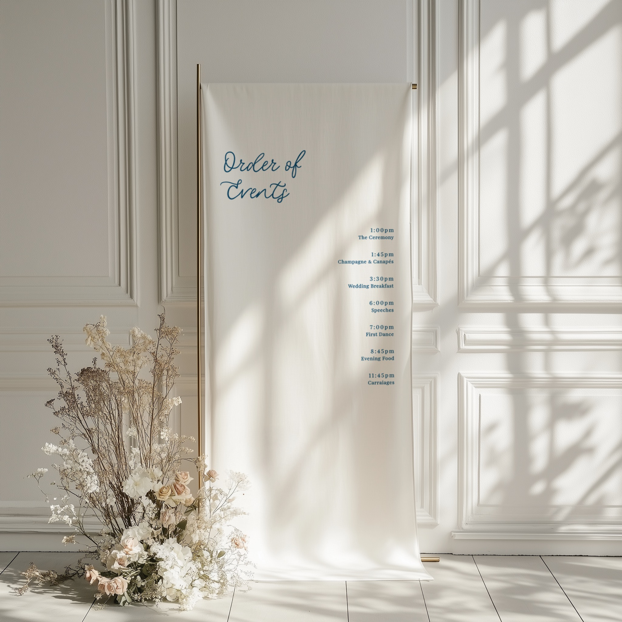 Dawn Linen Order of The Day Signage
