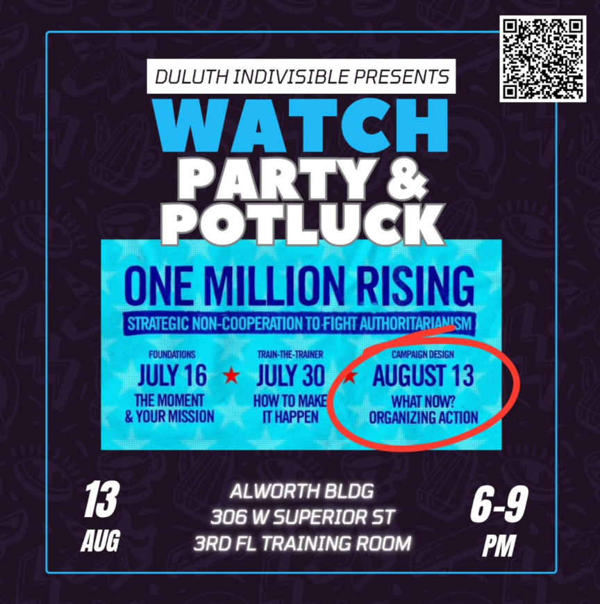 One Million Rising Watch Party & Potluck