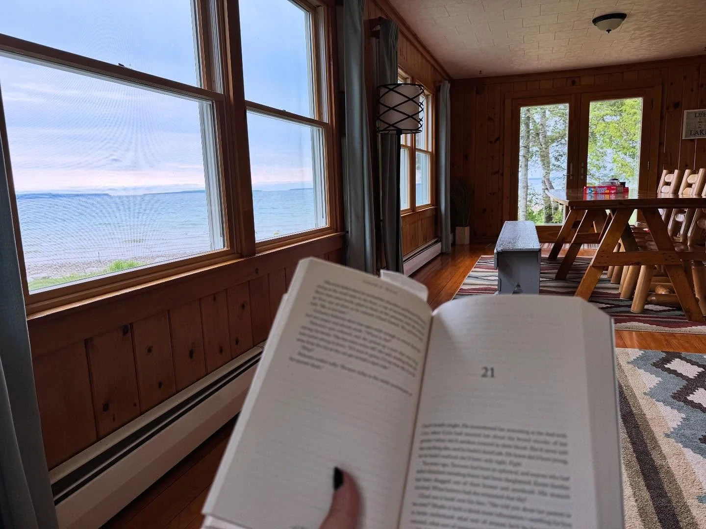Best part of the morning ✨☕️ ✨Reading while everyone else is asleep.