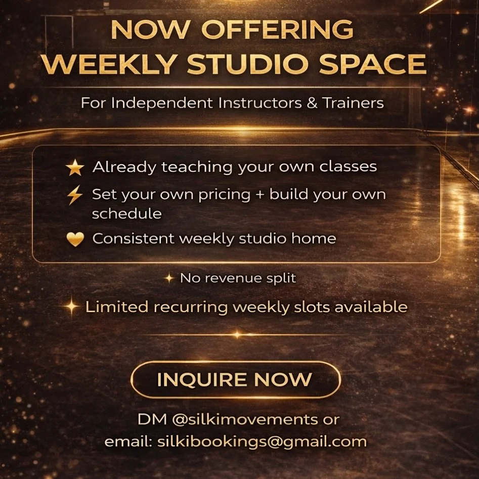 If you already teach and just need a space&hellip; 👀

SilKi Movements is offering limited recurring weekly studio slots for instructors who are ready to run their own classes in a consistent, professional environment.

This is for you if you already