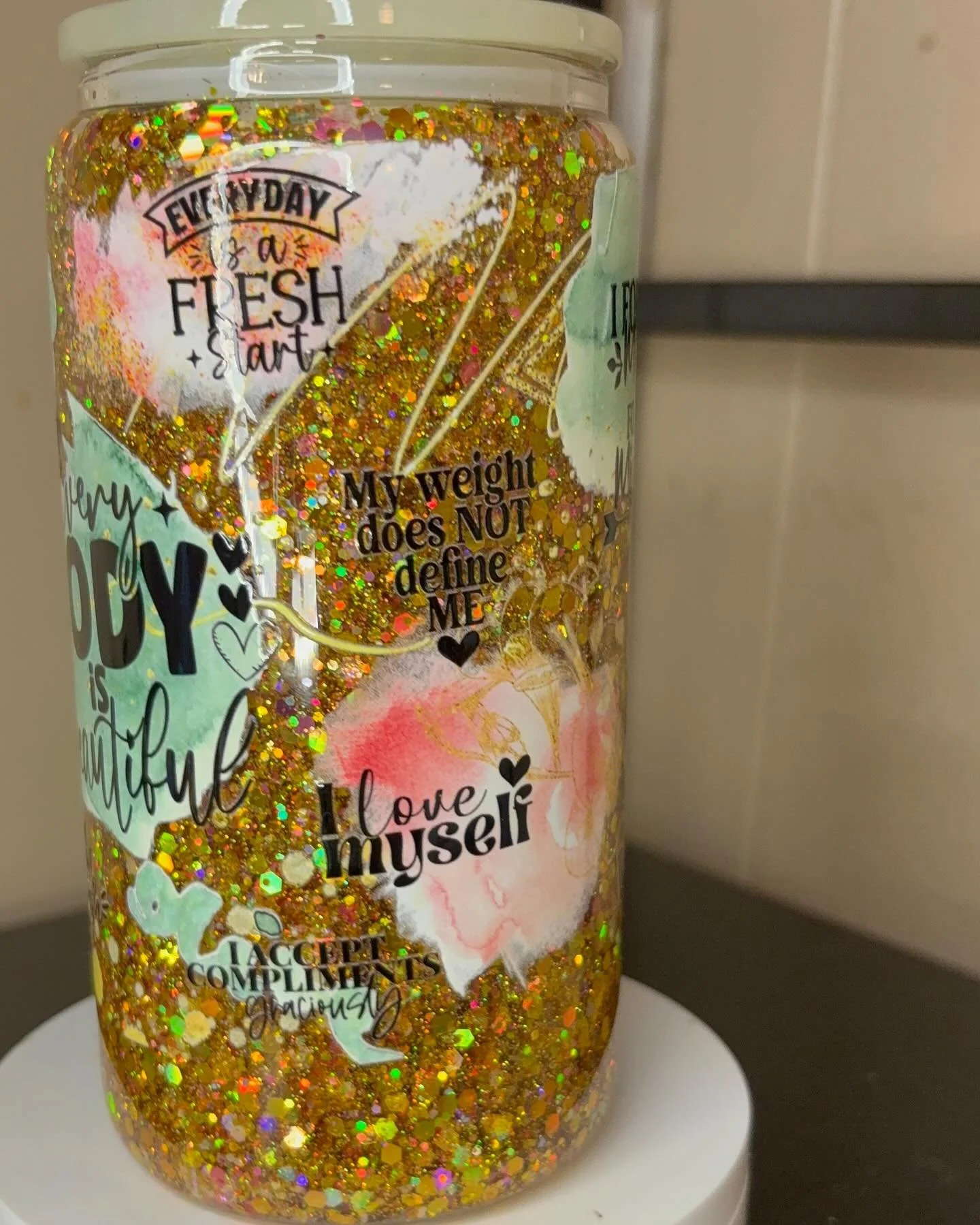 16 oz Body Positivity Snowglobe Cup