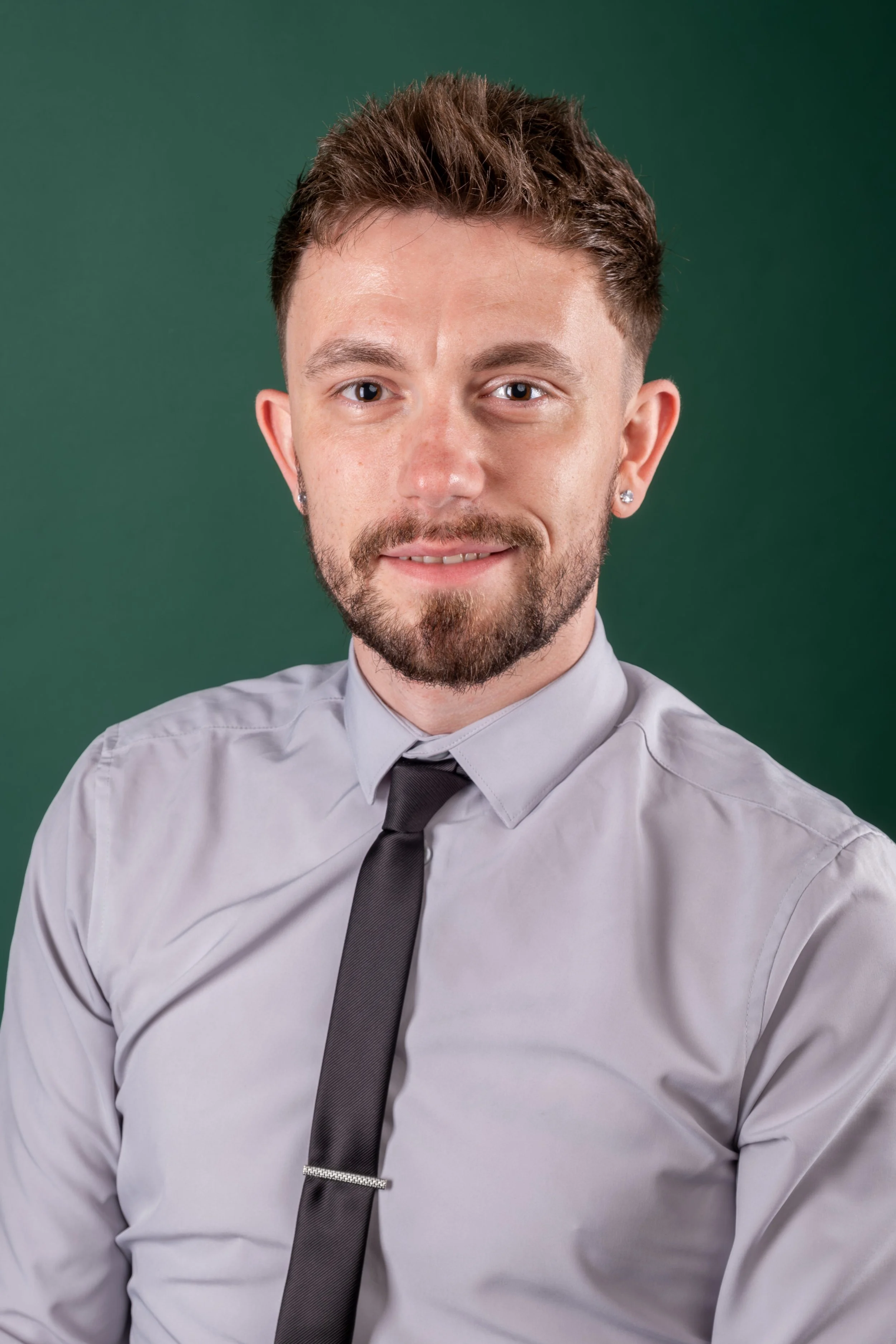 Professional studio headshot of an employee from a Sunderland business.