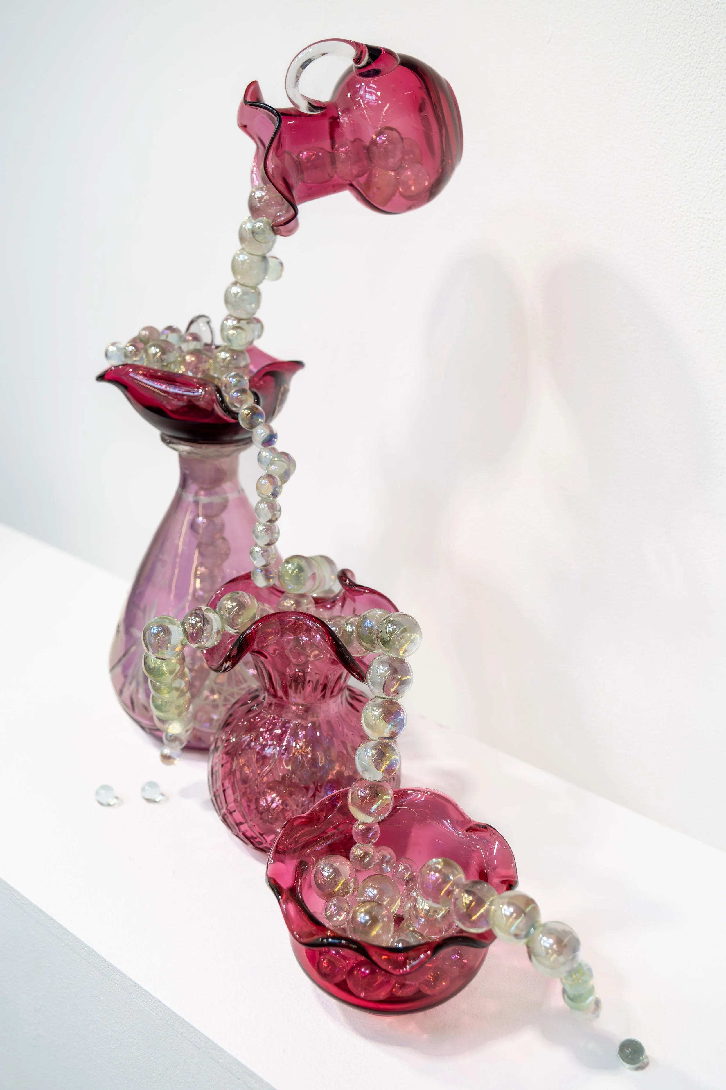 Contemporary glasswork by a local artist photographed for an exhibition in Sunderland.