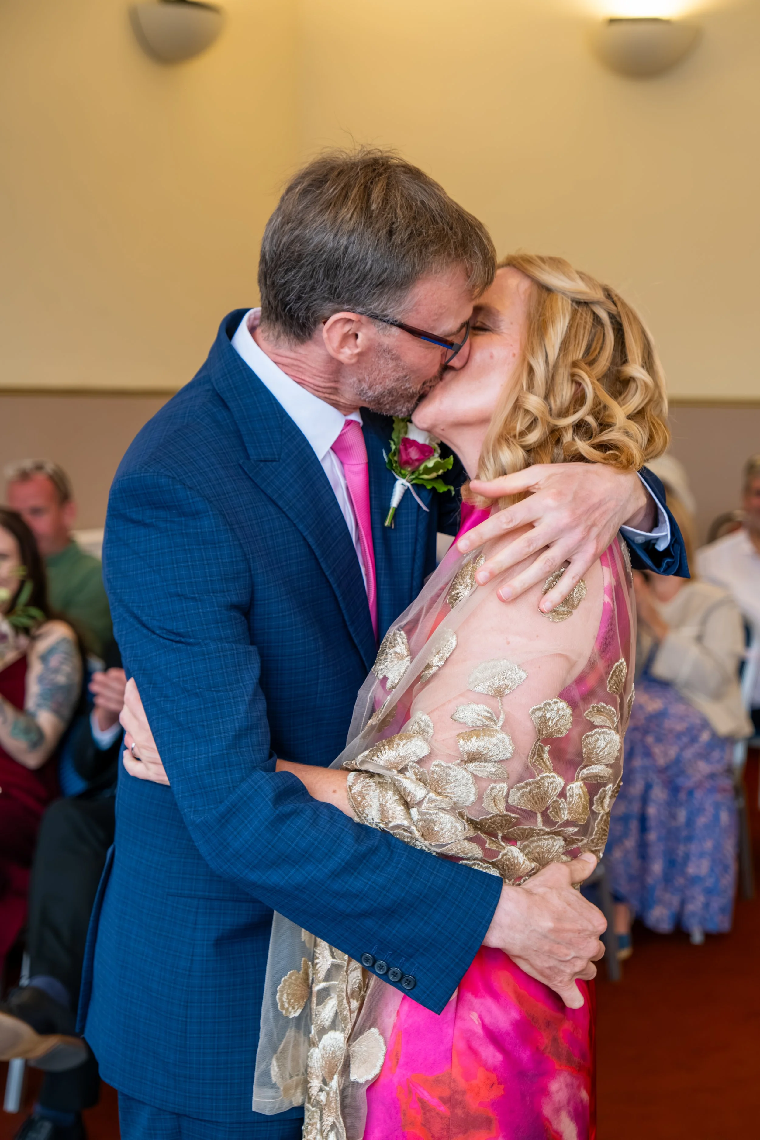 Bride and groom photographed naturally during their North East wedding celebration.