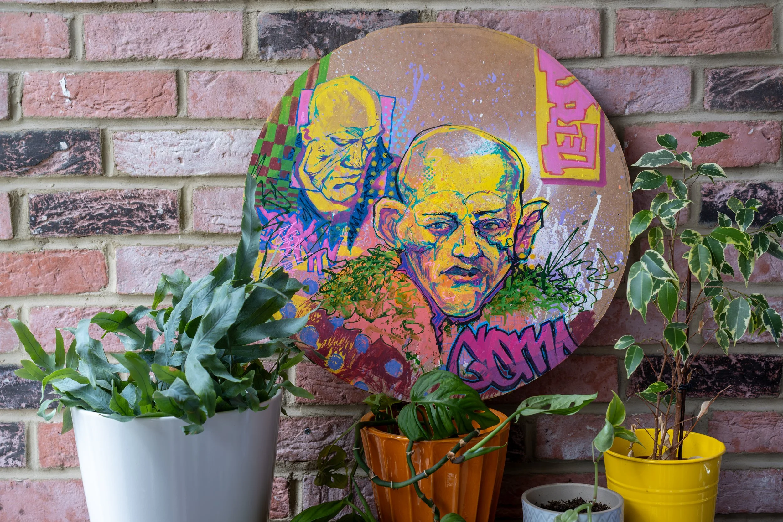 Original painting photographed in situ for a North East artist.
